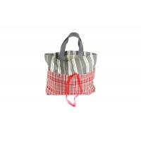 Sac de ville - Rouge et Blanc - Petits Carreaux 