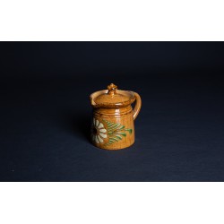 Pot à lait / Crinoline - Faux Bois - Marguerite