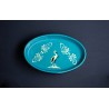 Plat Ovale - Turquoise - Cigogne