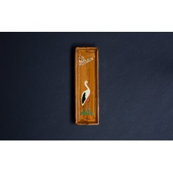 Repose cuillère rectangulaire - Faux bois - Cigogne