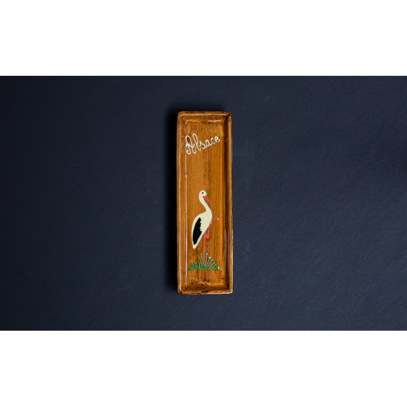 Repose cuillère rectangulaire - Faux bois - Cigogne