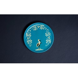 Plat pour service de la tarte - Turquoise - Cigogne