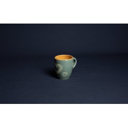 Tasse à expresso - Gris clair - Cœurs